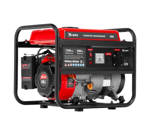 Генератор бензиновый RS-1500, 1,1 кВт, 230В, ручной стартер MTX