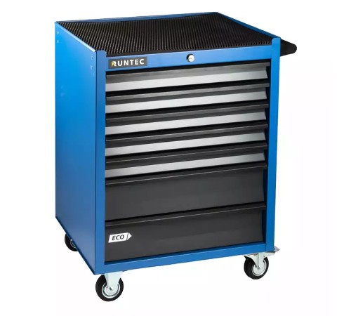 RUNTEC RTEC-7B Тележка инструментальная 7 полочная ECO синяя RUNTEC RTEC-7B Тележка инструментальная 7 полочная ECO синяя