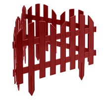 Забор декоративный "Романтика", 28 х 300 см, терракот, Palisad