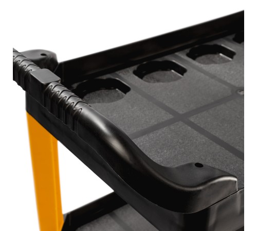 RUNTEC RT-P3 Тележка с тремя открытыми полками, черная