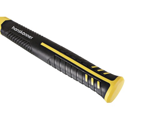 Молоток слесарный, кованый боек, 1000 г, фибергласовая рукоятка, Hanskonner