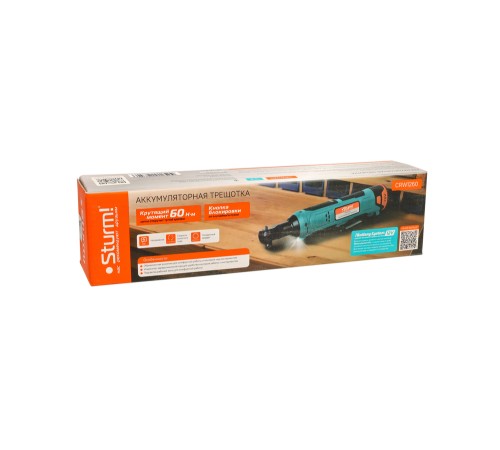 Аккумуляторная трещотка Sturm! CRW1260 1BatterySystem12V Аккумуляторная трещотка Sturm! CRW1260 1BatterySystem12V