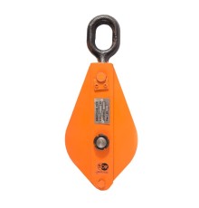 Блок монтажный однорольный с  ушком TOR H K1 10т с откидной щекой (G)