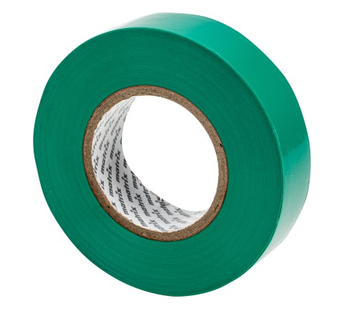 Изолента ПВХ, 19 мм х 20 м, зеленая, 150 мкм Matrix