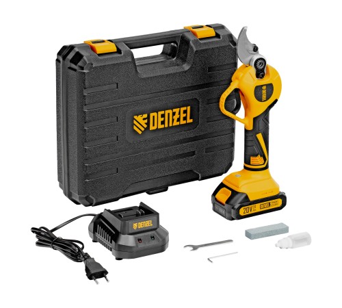 Секатор аккумуляторный, бесщет., CP-30BL, Li-Ion, 20 В, лезвия SK5 // Denzel