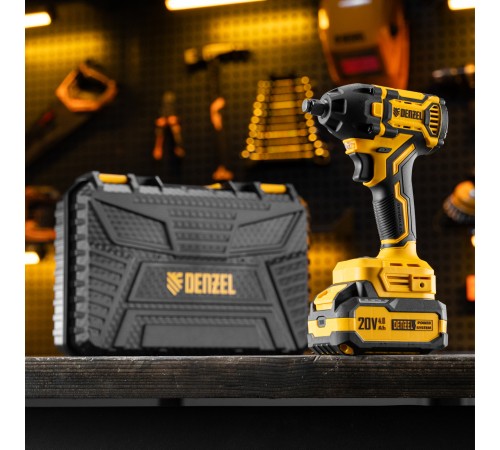 Гайковерт ударный аккумуляторный бесщет. CIWH-BL-20-350, Li-Ion, 20 В// Denzel