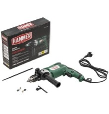 HAMMER Дрель ударная 950 Вт; 0-3000 об/мин; ключевой патрон 13 мм; 2,3 кг; резиновые вставки; металлический корпус редуктора; коробка UDD850B