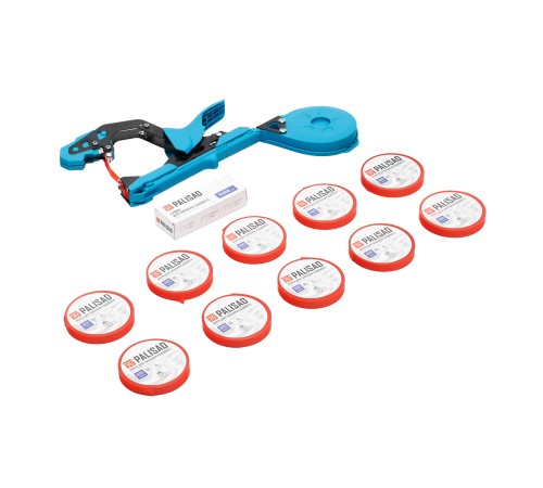 Набор, тапенер садовый для подвязки растений, скобы 10 000 шт., 11 лент 30 м, LUXE Palisad