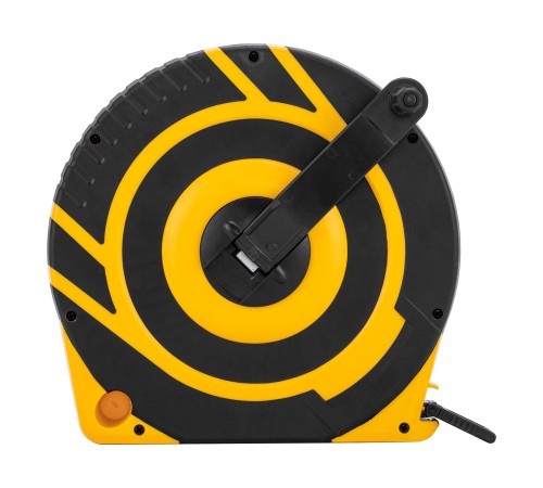 Рулетка геодезическая 50 м х 15 мм, закрытый корпус, фиберглассовая лента Denzel Рулетка геодезическая 50 м х 15 мм, закрытый корпус, фиберглассовая лента Denzel