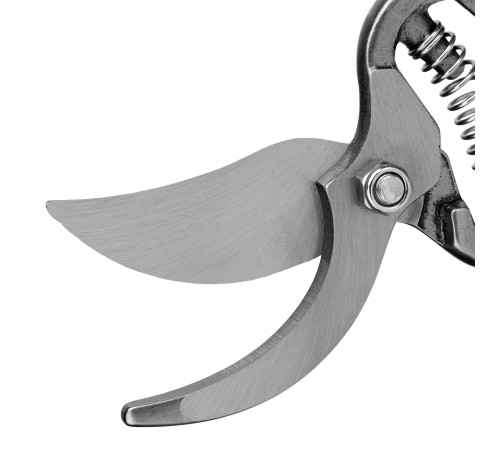 Секатор прямого реза, 255 мм, цельнокованый, металлические обрезиненные рукоятки, Palisad