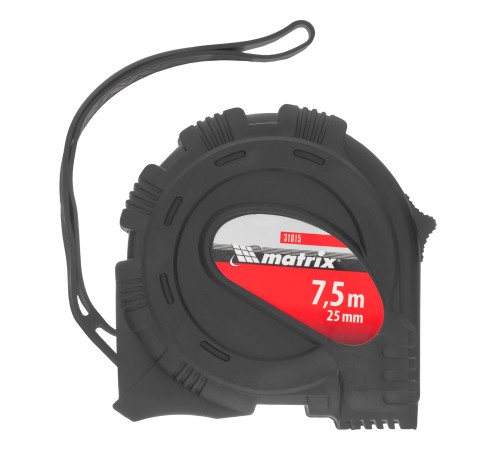Рулетка Black,7,5 м х 25 мм,обрезиненный корпус Matrix Рулетка Black,7,5 м х 25 мм,обрезиненный корпус Matrix