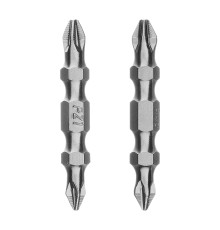 Набор бит двухстор., PH2-PH1х45мм, PZ2-PZ1х45мм, сталь S2, 2 шт. Gross