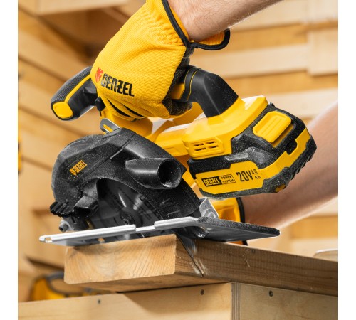 Пила циркулярная аккумуляторная CCSH-20-165, 165 мм, Li-Ion, 20 В// Denzel