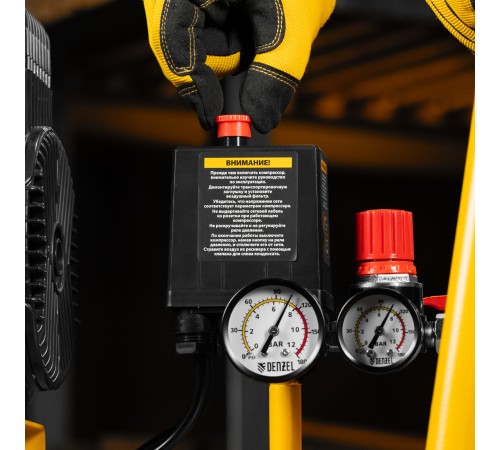 Компрессор безмасл. малошумный DLP-1500/50, 1,5 кВт,50 л, 2850 об/мин, 250 л/мин Denzel