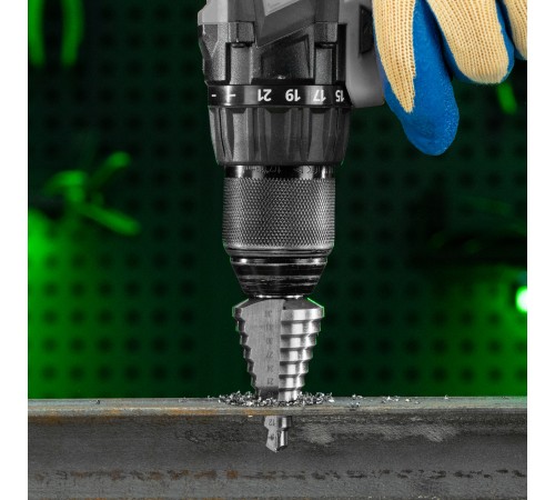 Сверло ступенчатое по металлу, 9-12-15-18-21-24-27-30-33-36 мм, 4241 Сибртех