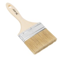 Кисть плоская "Евро" 4", натуральная щетина, деревянная ручка MTX