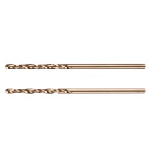 Сверло по металлу, 2 мм, HSS Co-8%, 2 шт.// Denzel