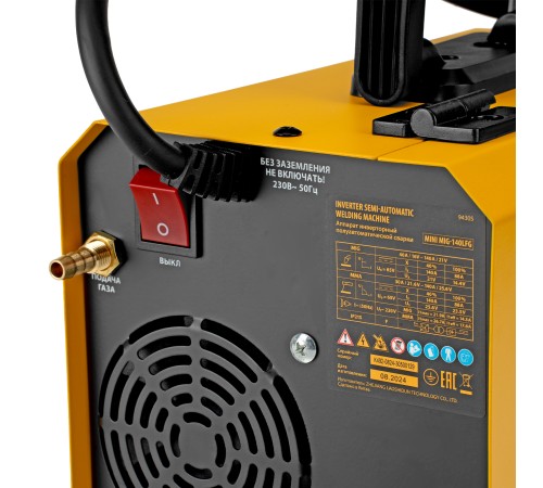 Аппарат инвертор. полуавтомат. сварки Mini MIG-140LFG, 140 А, ПВ 60%// Denzel