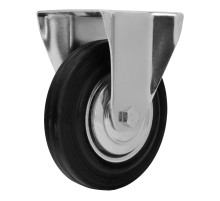 Колесо неповоротное D 160 мм, крепление  платформенное Сибртех
