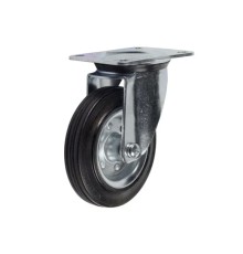 Колесо поворотное усиленное резина SRC 42 100 мм Колесо поворотное усиленное резина SRC 42 100 мм