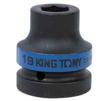 Головка торцевая ударная шестигранная 1", 19 мм KING TONY 853519M