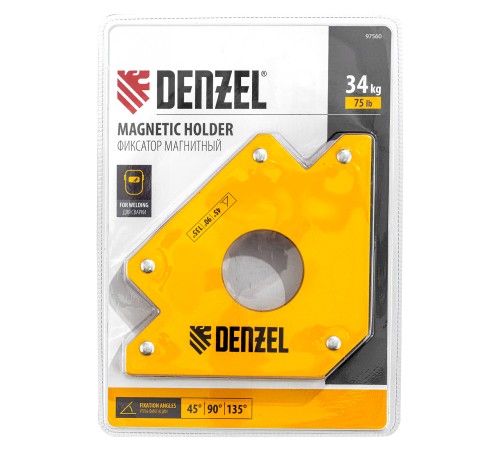 Фиксатор магнитный для сварочных работ усилие 75 LB Denzel