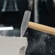 Молоток слесарный, 500 г, квадратный боек, деревянная рукоятка