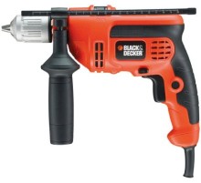 B&D Дрель ударная 600 Вт; 0-2800об/мин; БзП 13мм; 2,00кг; Д/М/Б 20/13/13; авт., блок шпин. (KR604CRES) KR604CRES