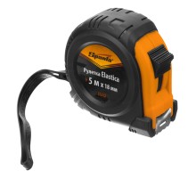 Рулетка Elastica,5 м х 18 мм,обрезиненный корпус Sparta