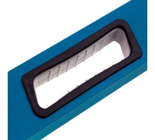 Уровень алюминиевый, 1000 мм, усиленный с ударопрочными заглушками, рукоятки, 3 глазка Gross