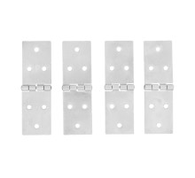 Петля карточная, 128 х 40 мм, цинк, 4 шт, (Металлист)