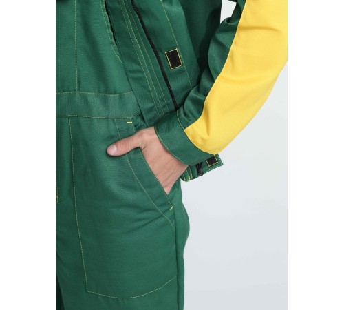 Костюм Сфера NEW (тк.Смесовая,210) п/к, зеленый/желтый