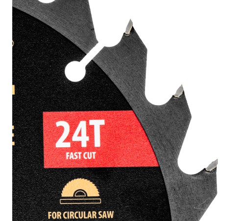 Пильный диск по дереву ф200 х 30 мм, 24 зубьев Denzel