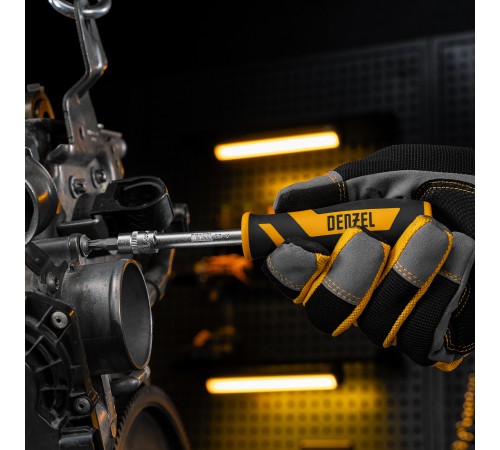 Набор инструментов, 1/2", 1/4", CrV, S2, пластиковый кейс, 82 предмета Denzel