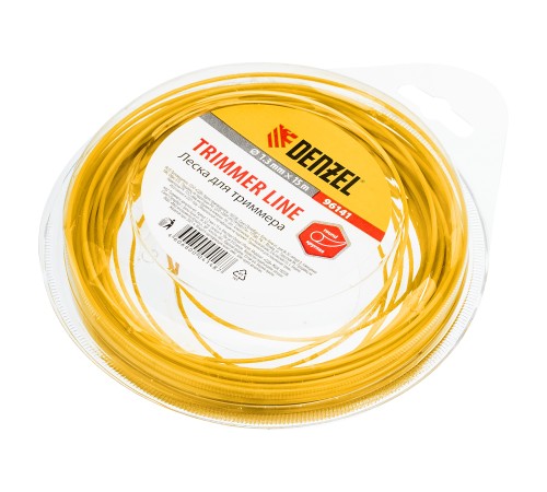 Леска для триммера круглая, 1.3 мм х 15 м Denzel