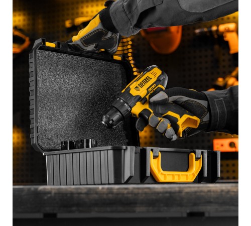 Дрель-шуруповерт аккумуляторная CDQ-12, Li-Ion, 12 В Denzel