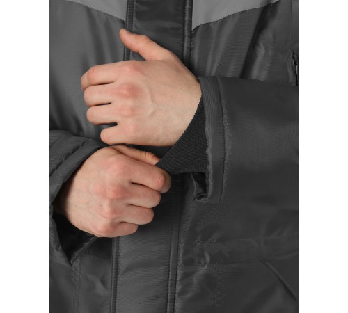 Куртка зимняя Легион (тк.OxLine), т.серый/красный