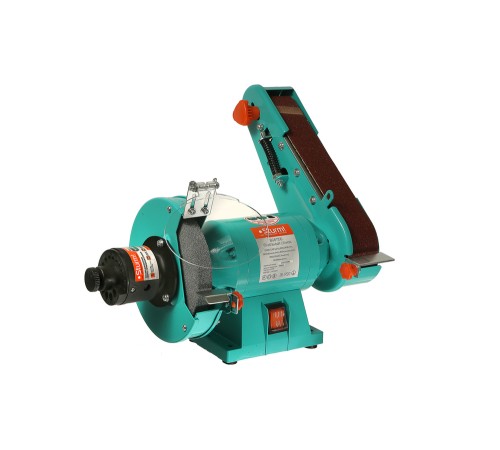 Станок точильный дисково-ленточный BG61150 Sturm!,350Вт,150 мм,50*686, подключение насадки для заточки сверл