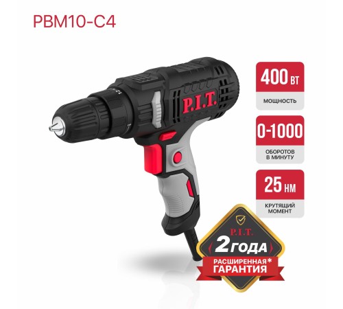 Дрель-шуруповерт сетевая P.I.T. PBM10-C4