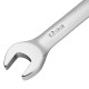Ключ комбинированный трещоточный, 12 мм, CrV, матовый хром Denzel
