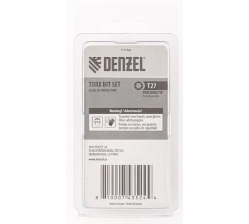 Бита T27x50, 5 шт.// Denzel Бита T27x50, 5 шт.// Denzel