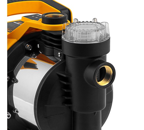 Садовый поверхностный насос GP1100SS, 1100 Вт, 4000 л/ч, подъем 45 м, пластик Denzel