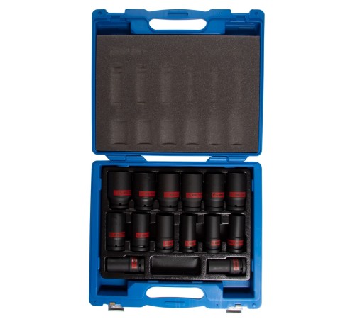 Набор ударных глубоких торцевых головок 3/4", шестигранные, 3/4"-1-5/8", 14 предметов KING TONY 6414SP Набор ударных глубоких торцевых головок 3/4", шестигранные, 3/4"-1-5/8", 14 предметов KING TONY 6414SP