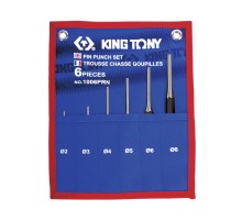 Набор выколоток, чехол из теторона, 6 предметов KING TONY 1006PRN