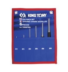 Набор выколоток, чехол из теторона, 6 предметов KING TONY 1006PRN Набор выколоток, чехол из теторона, 6 предметов KING TONY 1006PRN