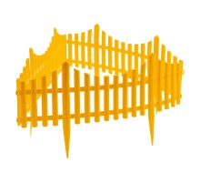 Забор декоративный "Гибкий", 24 х 300 см, желтый, Palisad