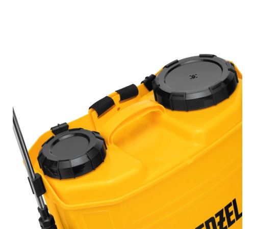 Опрыскиватель ранцевый аккумуляторный D-16LA, 16 л, щелочной акк., 12 В, 8 Ач// Denzel