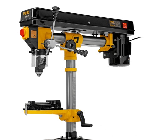 Станок сверлильный радиальный DDM-550R, 550 Вт, 16 мм, 12 ск., настольный Denzel