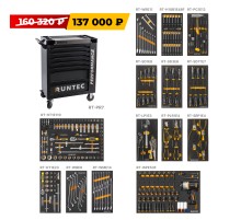 RUNTEC RT-HT313PR7 Тележка инструментальная 7 полочная Performance с комплектом инструмента, 313 предметов