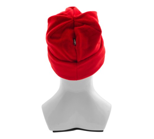 Шапка с отворотом из флиса для взрослых, размер 58-59, красная Сибртех